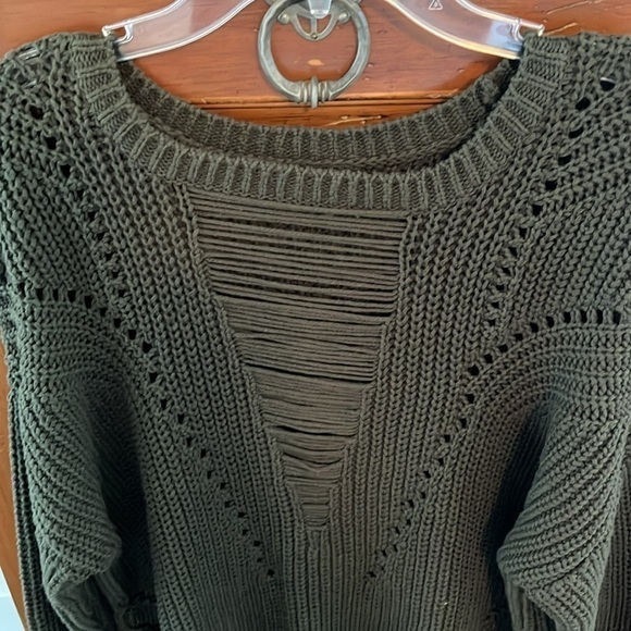NWT Rachel Roy Women’s Green Sweater Size Large - Picture 2 of 8